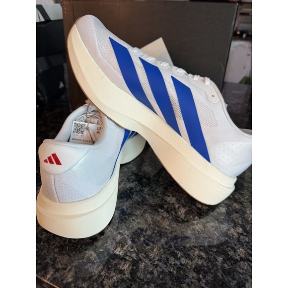 Adidas Adizero Evo Sl \'White Royal Blue\' - JS4494 MT‎ Size 11.5 Shoes, Sneakers main image 4